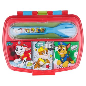 Paw Patrol lunchbox inclusief bestek