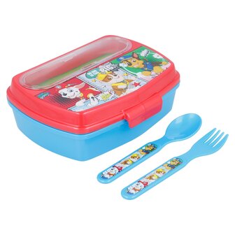 Paw Patrol lunchbox inclusief bestek