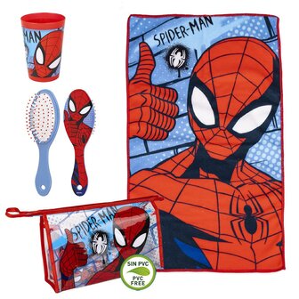 Spiderman toilettas met inhoud 