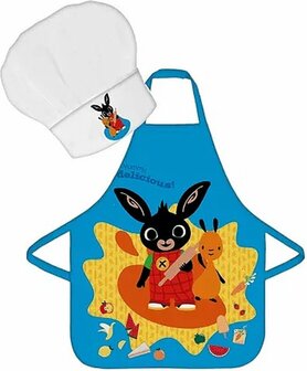 Bing Kookset &ndash; Schort &amp; Koksmuts voor Kinderen