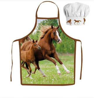 Paarden Kooksetje &ndash; Schort en Koksmuts voor Kinderen | Koken met Paarden