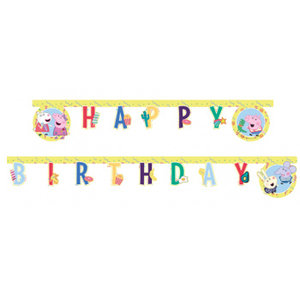 Peppa Pig Happy Birthday slinger