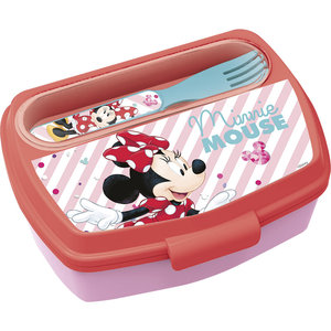 Minnie Mouse broodtrommel met bestek