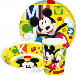 Mickey Mouse melamine ontbijtset