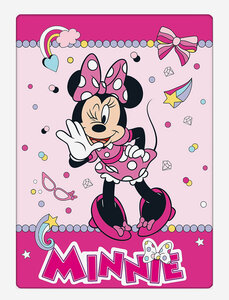 Minnie Mouse fleece plaid