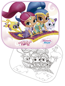 Shimmer en Shine auto zonneschermen