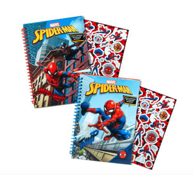 Spiderman notitieboek met stickers
